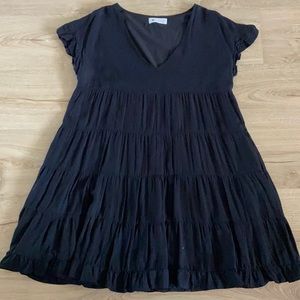 Impeccable pig black mini a line dress size med